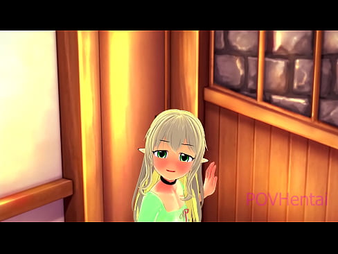 ❤️ (トラップ）エルフのメイドが顔を洗うのを手伝う セックスビデオ ❌️❤
